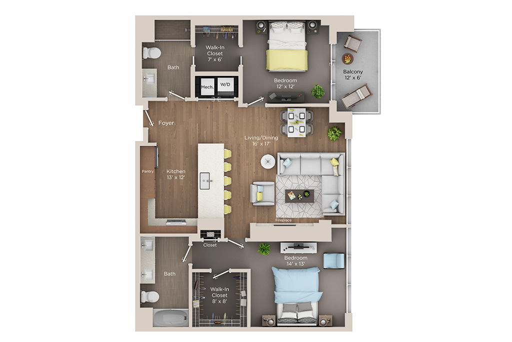 2 Bedroom Apartment for Rent in Cleaveland
