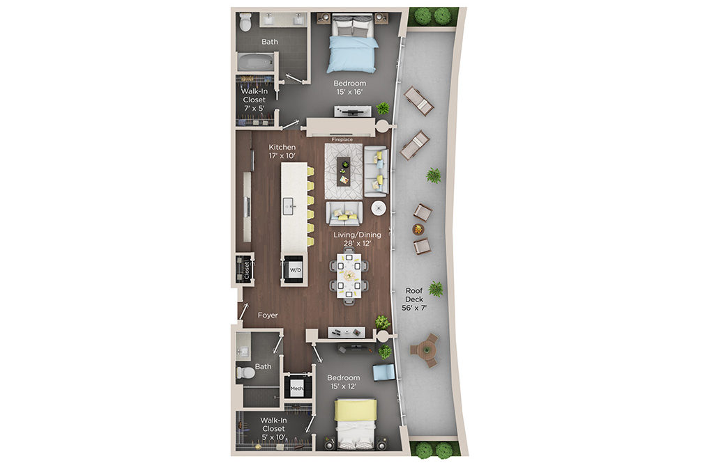2 Bedroom Apartment for Rent in Cleaveland