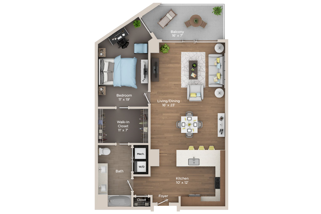 1 Bedroom Apartment for Rent in Cleaveland