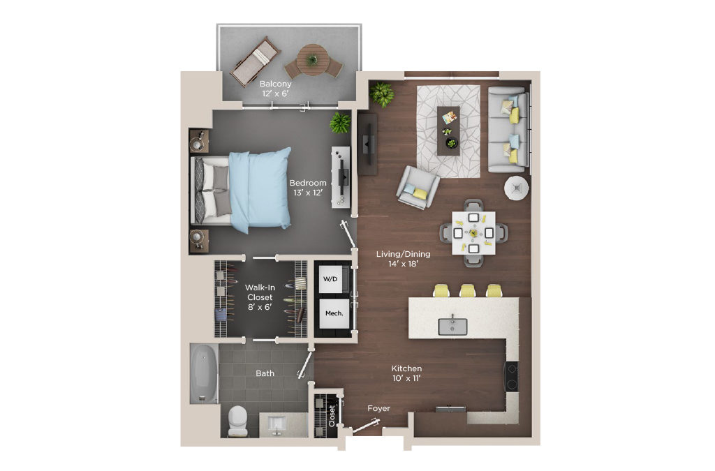 1 Bedroom Apartment for Rent in Cleaveland