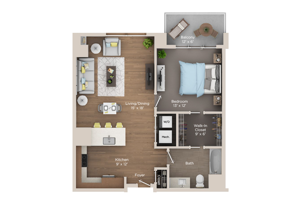1 Bedroom Apartment for Rent in Cleaveland