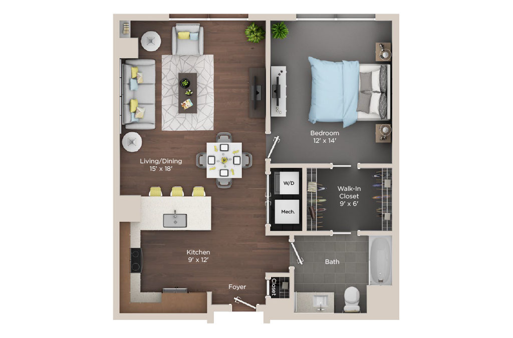 1 Bedroom Apartment for Rent in Cleaveland
