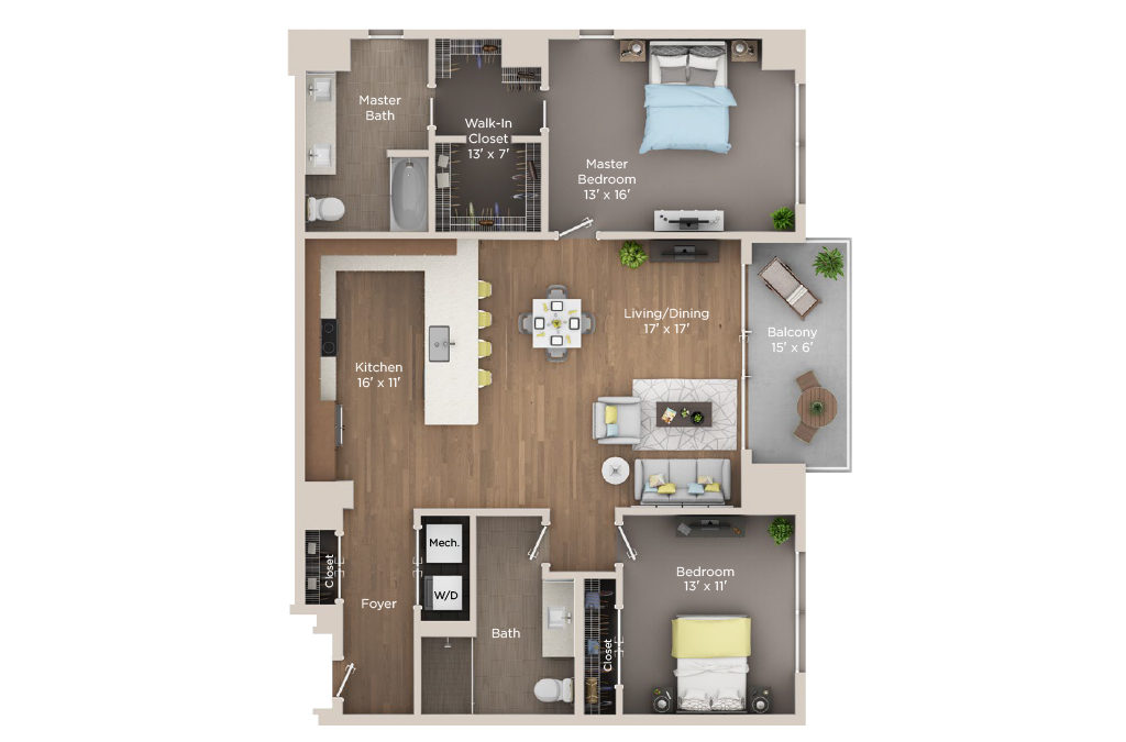 2 Bedroom Apartment for Rent in Cleaveland