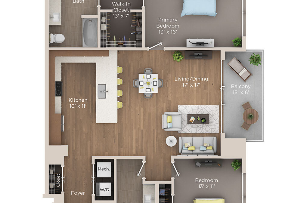 Two Bedroom, Two Bath (C9)