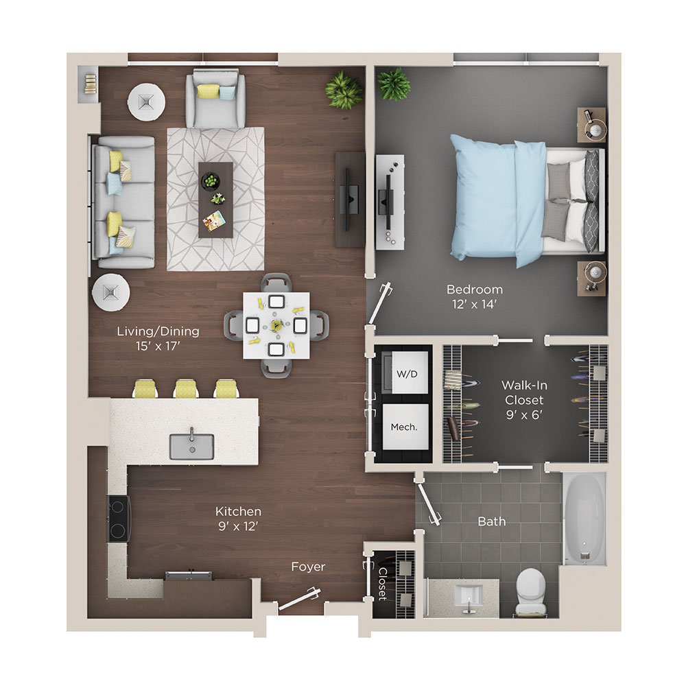 1 Bedroom Apartment for Rent in Cleaveland