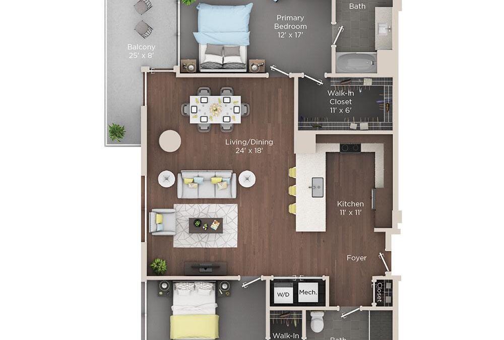 2 bedroom apartment for rent