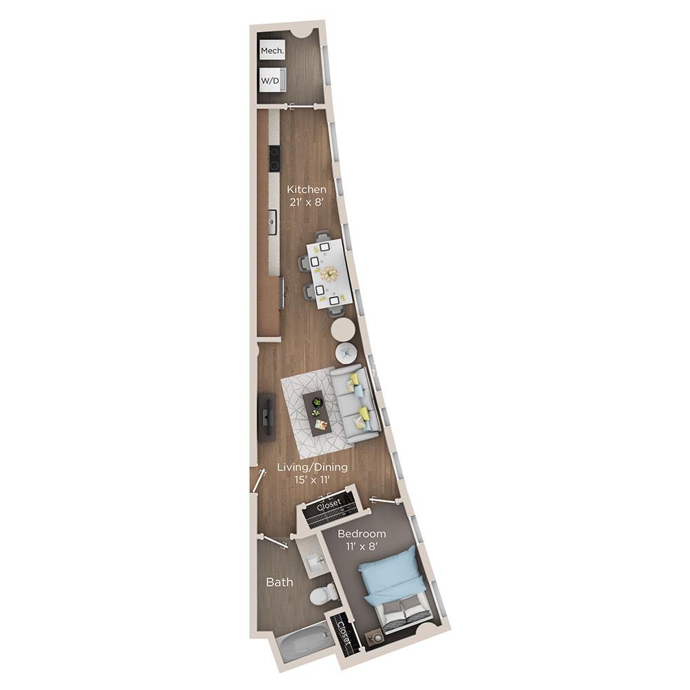 1 bedroom apartment for rent