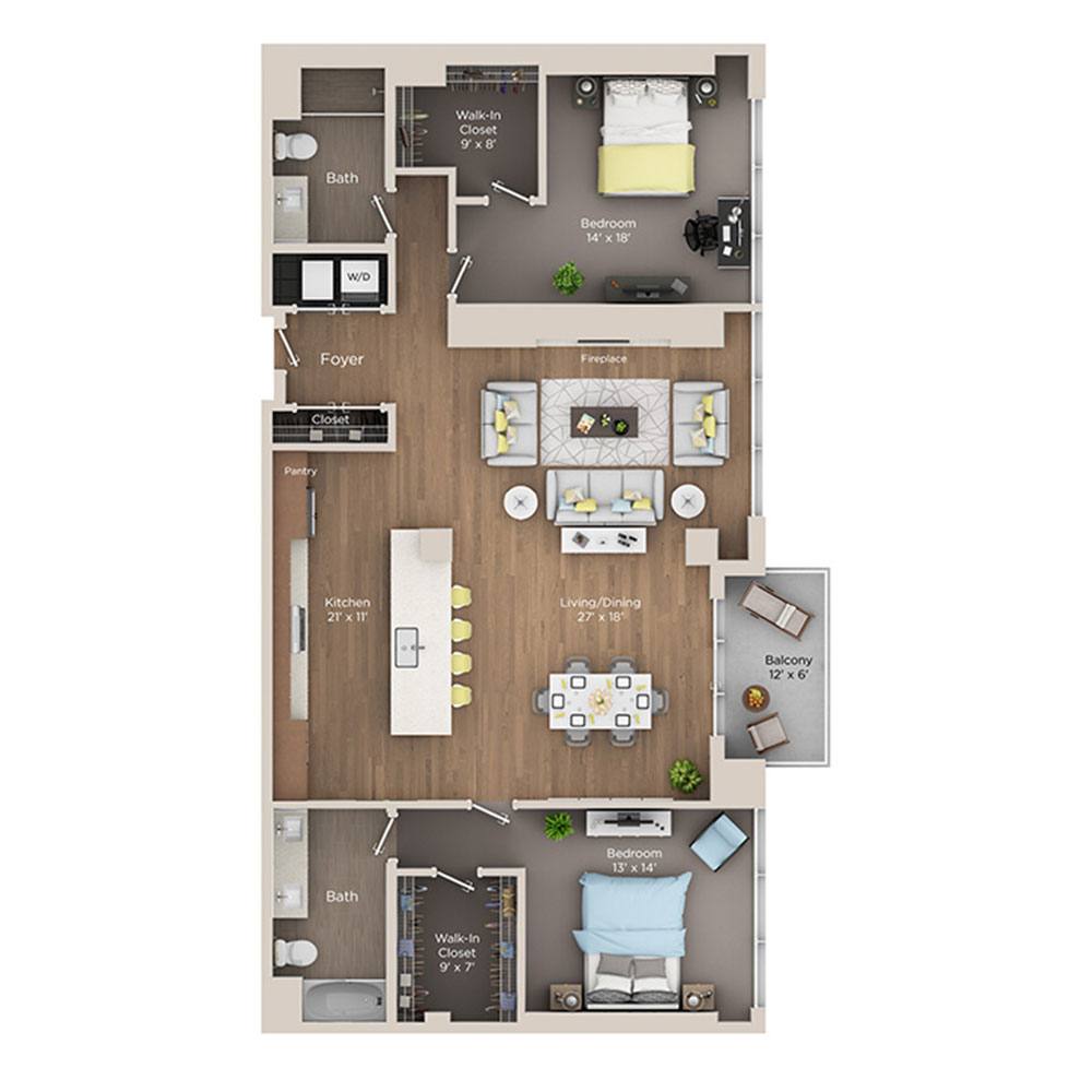 2 bedroom apartment for rent