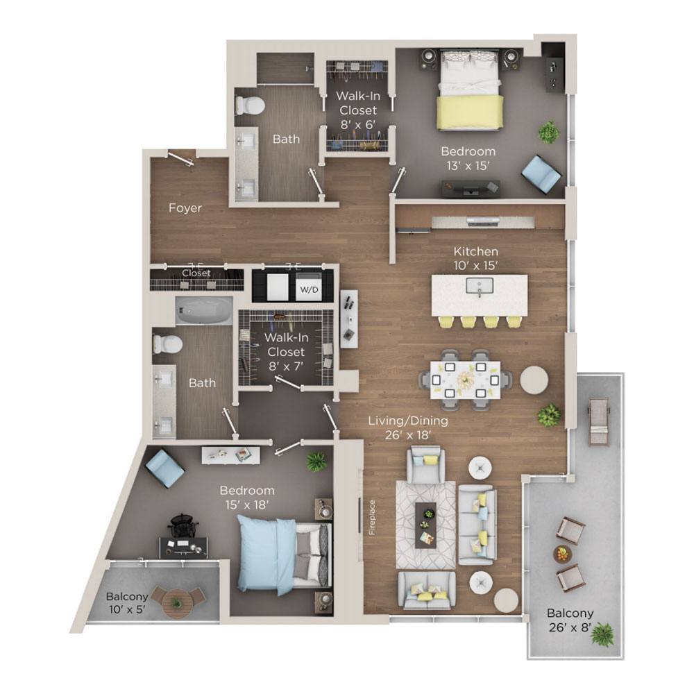 2 bedroom apartment for rent