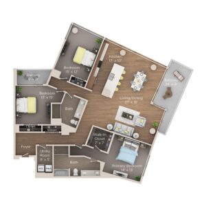 3 bedroom apartment for rent
