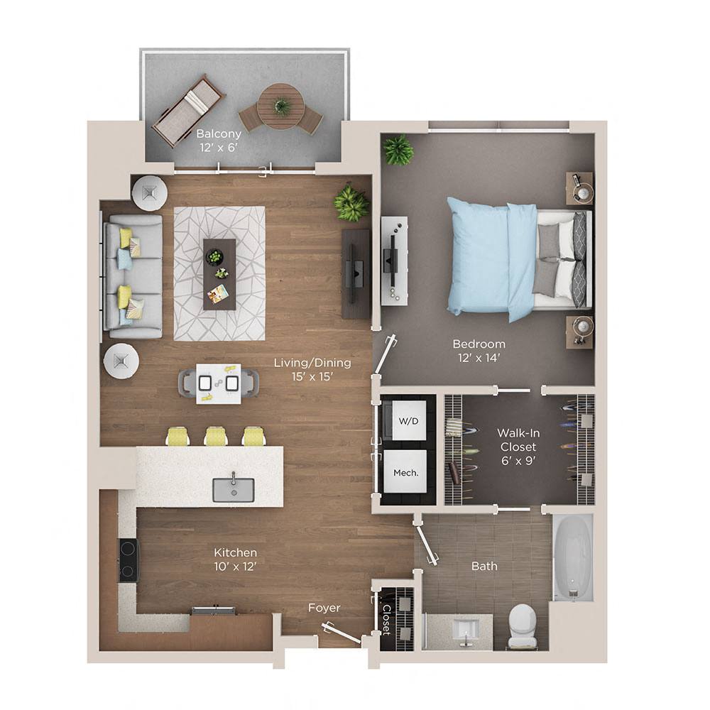 1 bedroom apartment for rent
