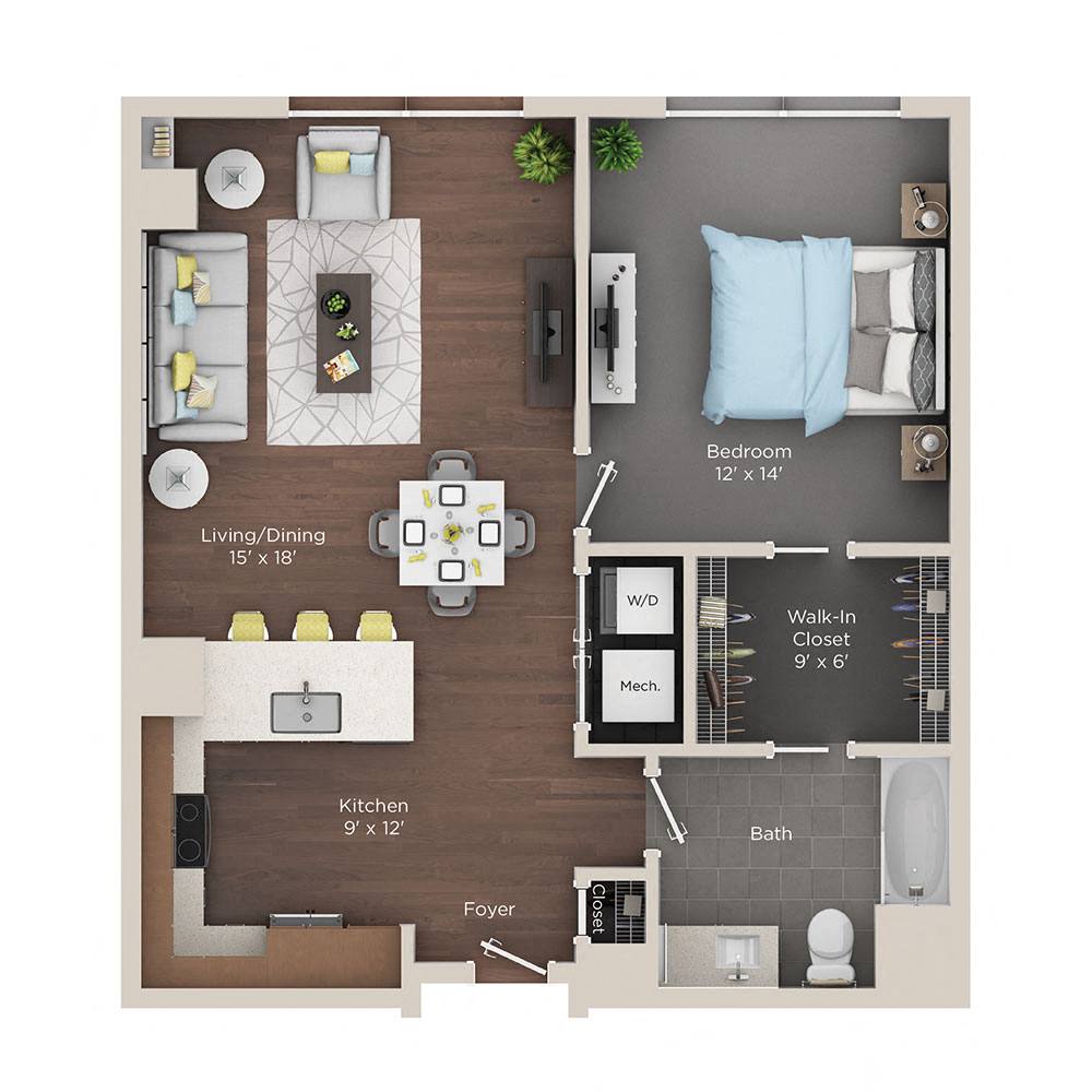 1 bedroom apartment for rent