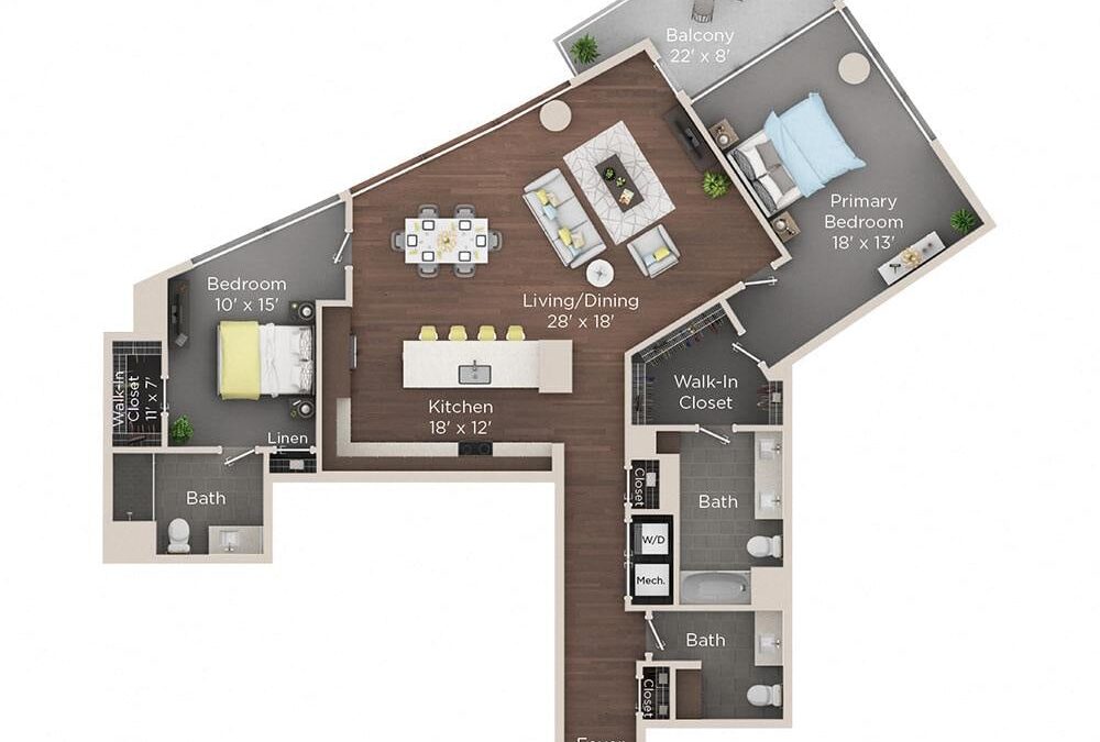 2 bedroom apartment for rent