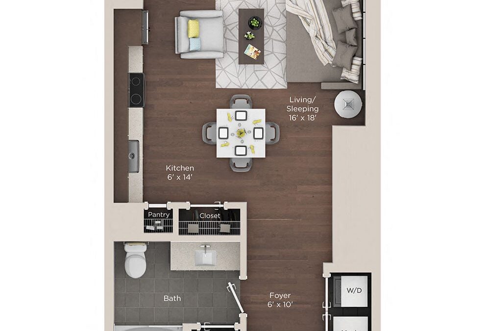 0 bedroom apartment for rent