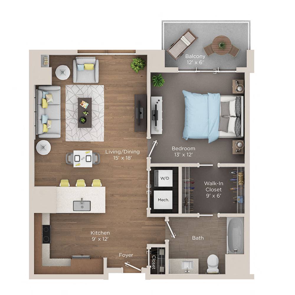 1 bedroom apartment for rent