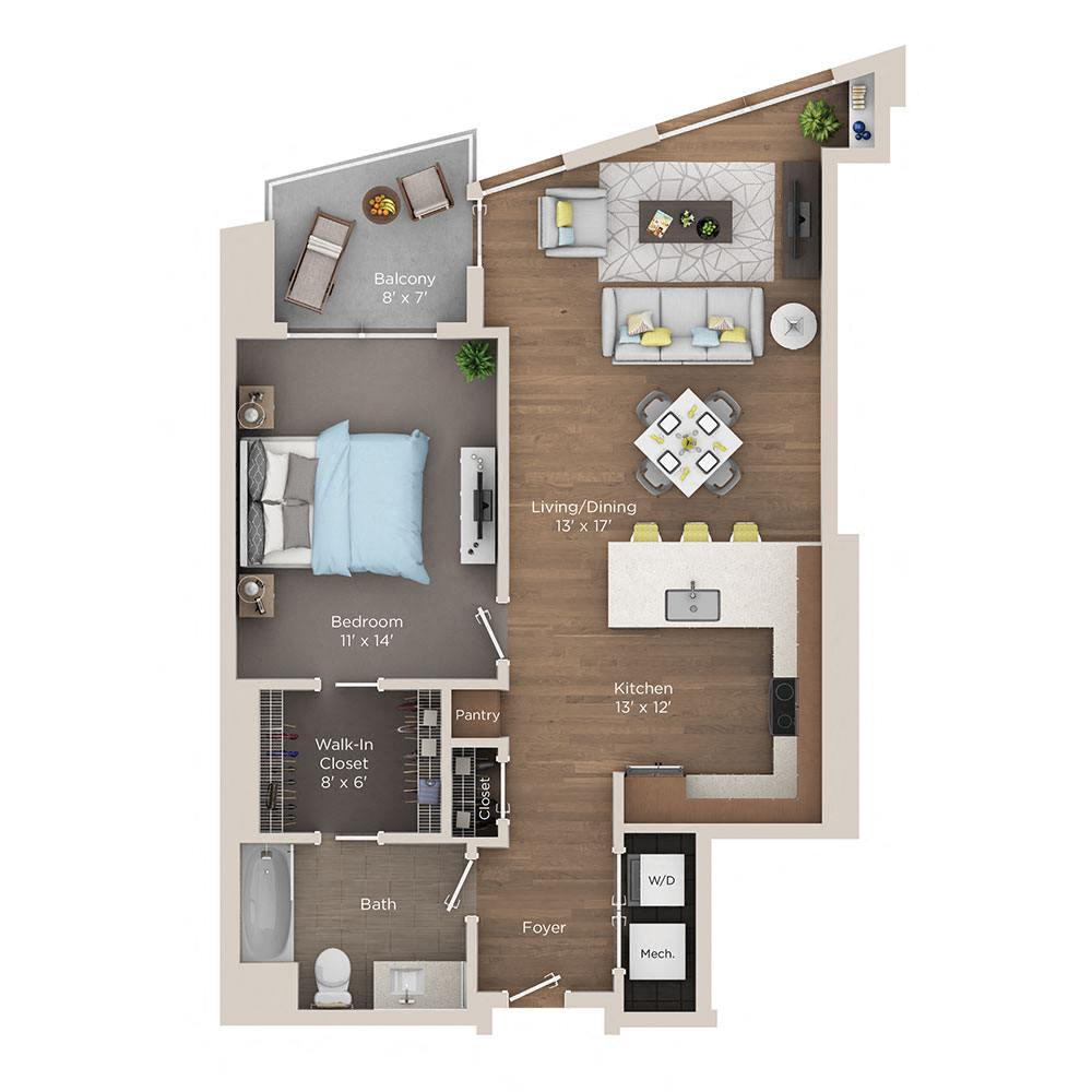 1 bedroom apartment for rent