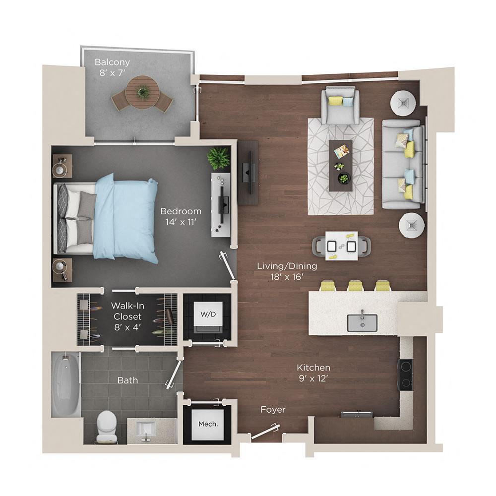 1 bedroom apartment for rent