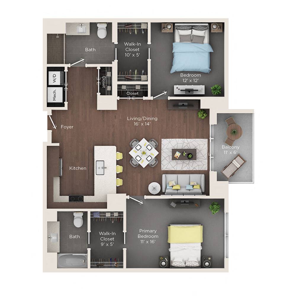 2 bedroom apartment for rent