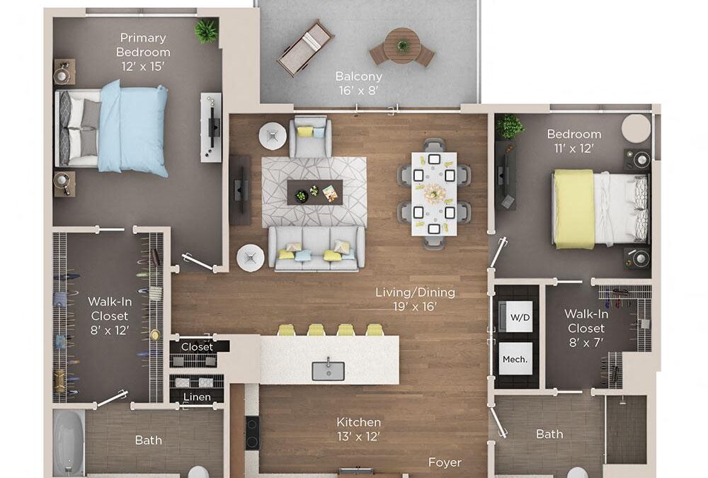 2 bedroom apartment for rent