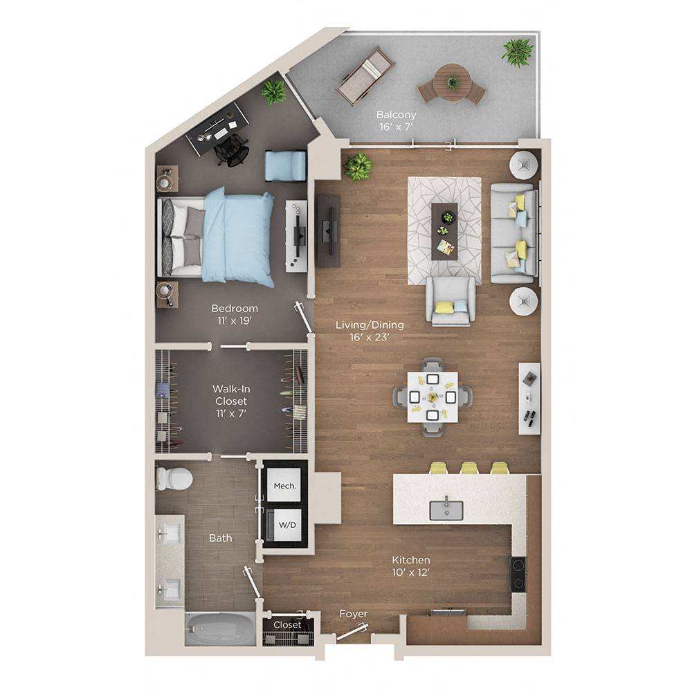 1 bedroom apartment for rent