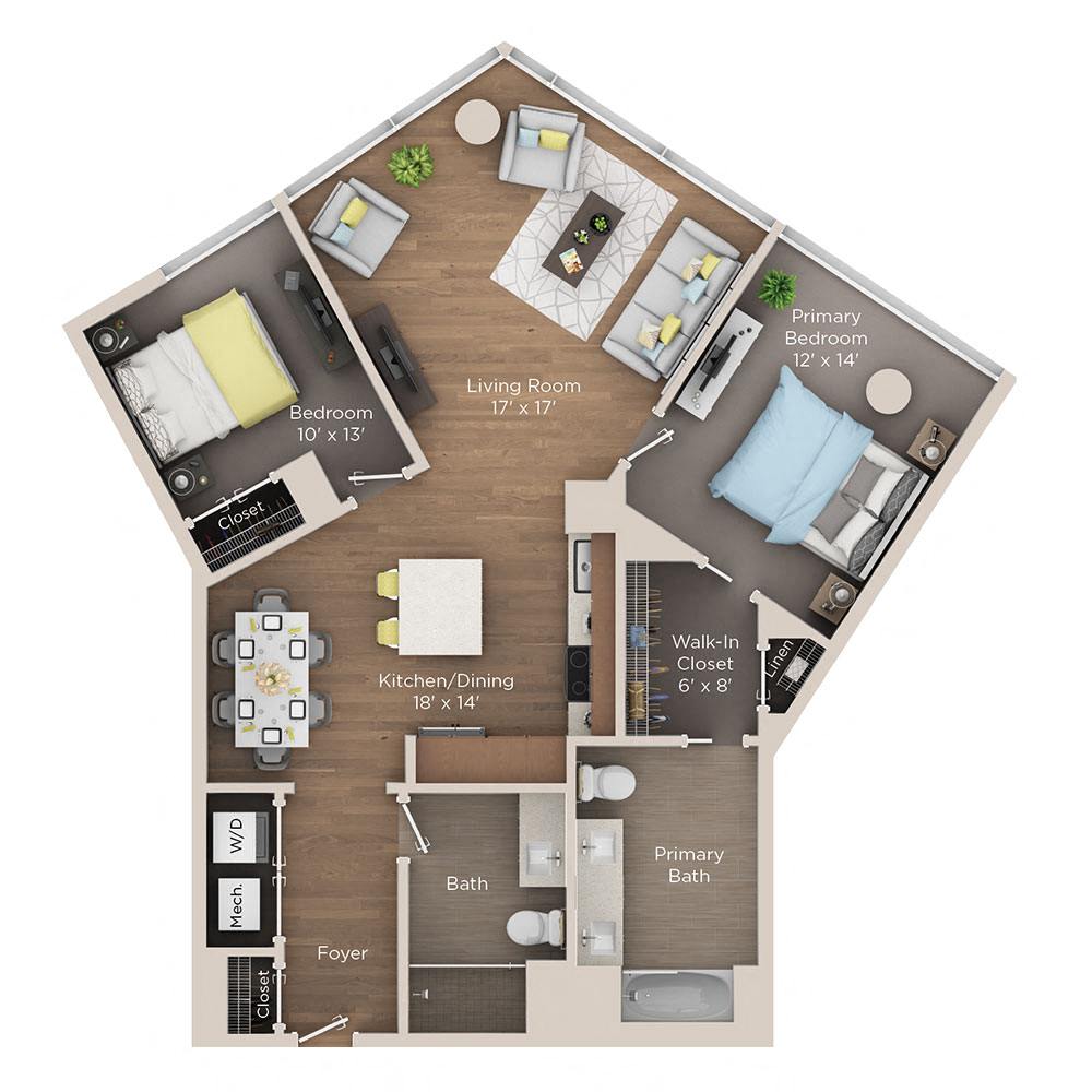 2 bedroom apartment for rent