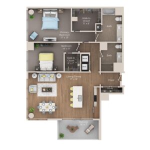 2 bedroom apartment for rent