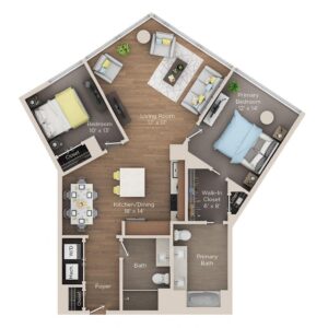 2 bedroom apartment for rent