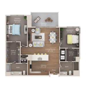2 bedroom apartment for rent